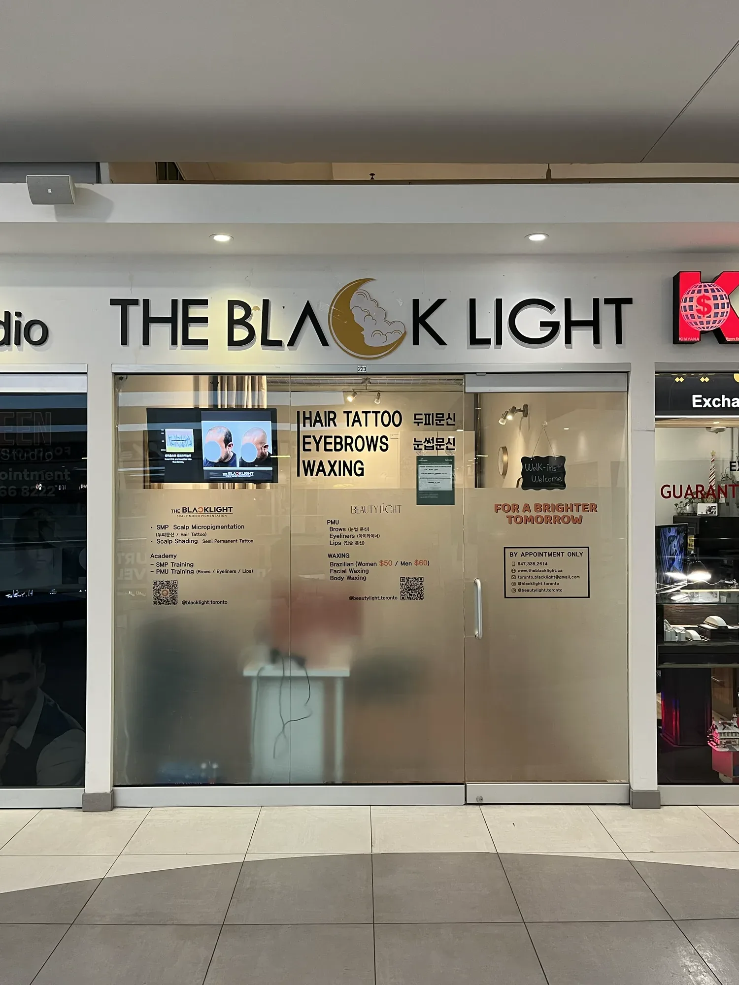 The Black Light storefront at 7181 Yonge St, Markham (Thornhill)